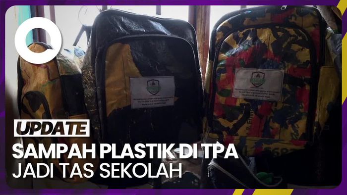 Kreasi Tas Sekolah dari Daur Ulang Sampah Plastik di Uganda
