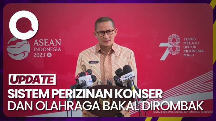 Target Sandiaga dengan Dirombaknya Sistem Perizinan Konser dan Olahraga