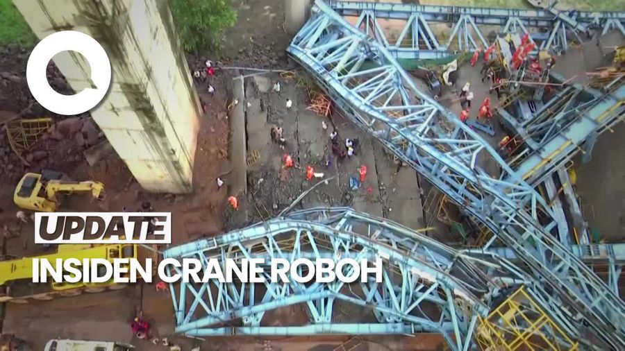 Crane Roboh di India, 17 Pekerja Tewas
