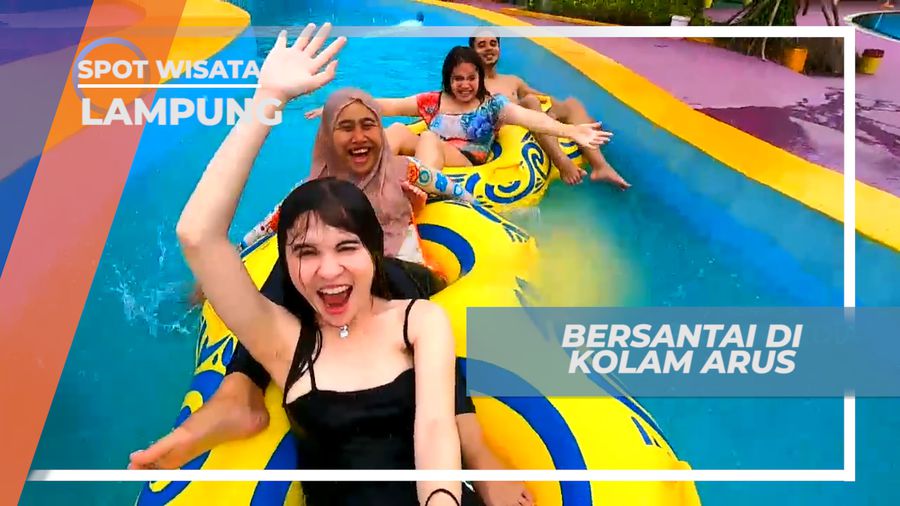 Bersantai di Kolam Arus Lampung