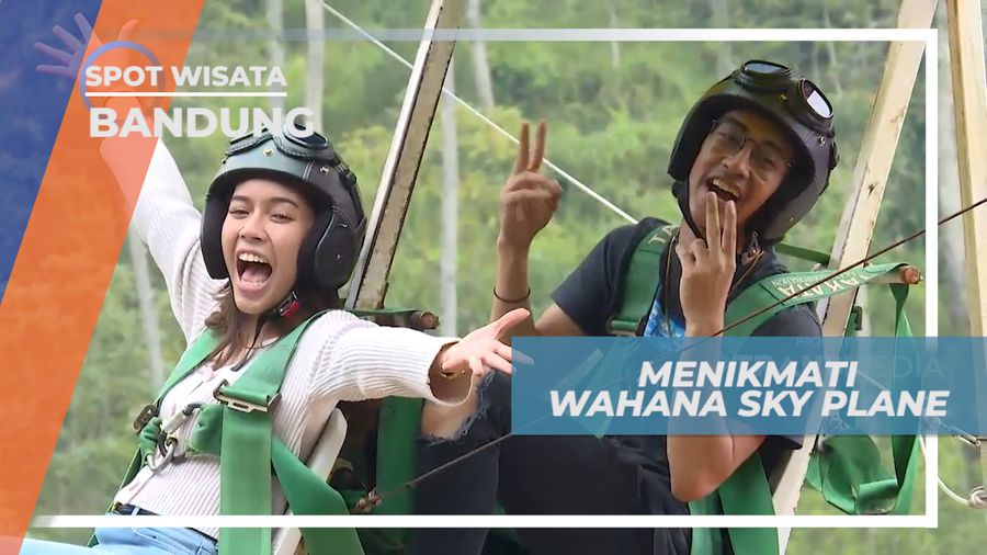 Mencoba Wahana Seru Sky Plane Bandung