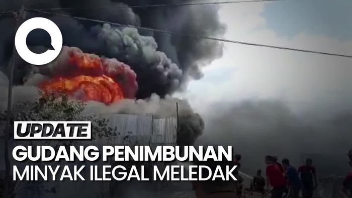Gudang Minyak Ilegal di Sumsel Meledak, 6 Motor-4 Mobil Hangus