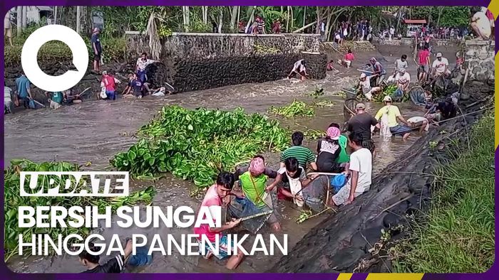 Meriahnya Tradisi Bersih Sungai di Kutoarjo