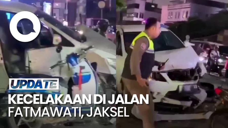 Mobil Tabrak 6 Motor di Jaksel, Satu Pemotor Patah Kaki