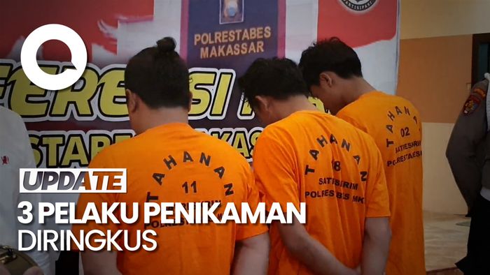 Polisi Ringkus 3 Pelaku Penikaman Pria di Makassar