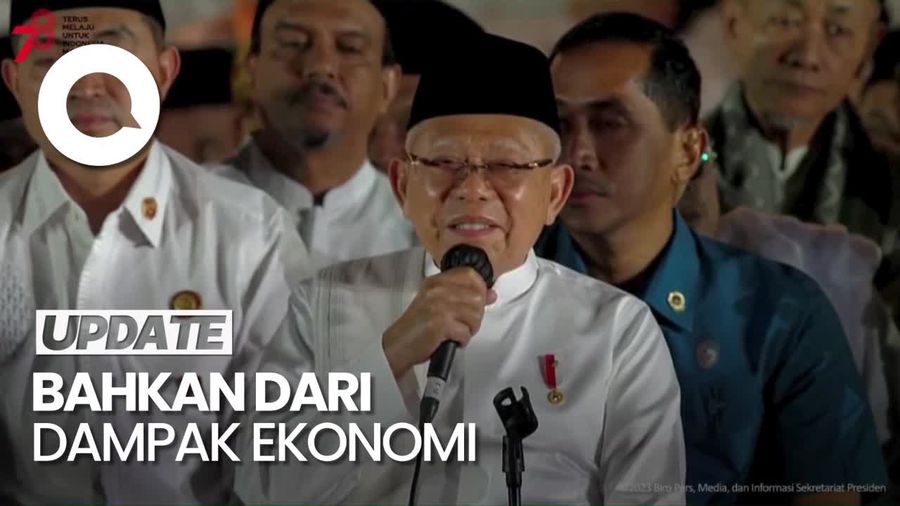 Wapres Maruf: di Bawah Kepemimpinan Jokowi, RI Selamat dari Covid-19
