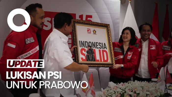 PSI Beri Lukisan ke Prabowo yang Berpelukan dengan Jokowi, Ini Maknanya