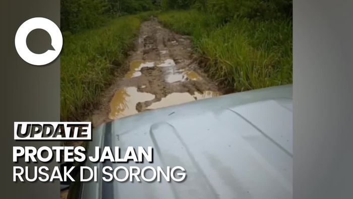 Kesal Jalan Rusak Tak Kunjung Diperbaiki, Warga Sorong Datangi Kemendagri