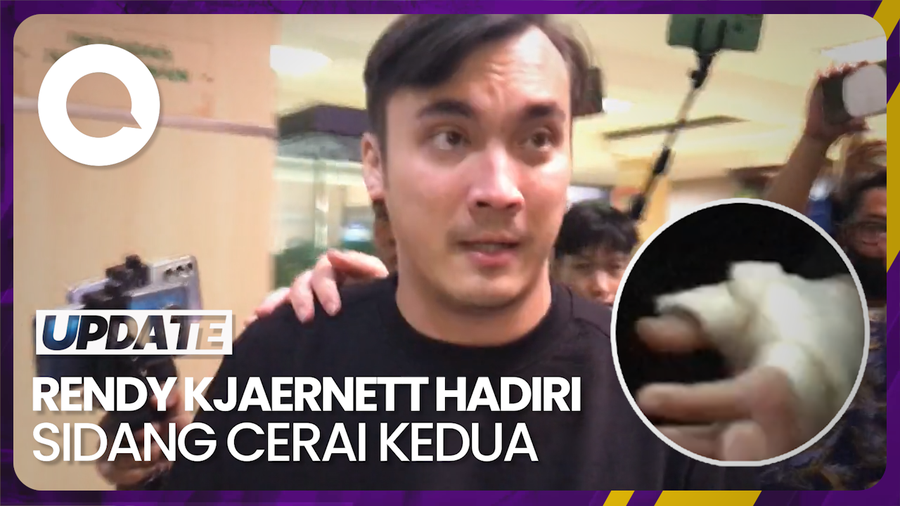 Rendy Kjaernett Hadiri Sidang Cerai dengan Tangan Diperban