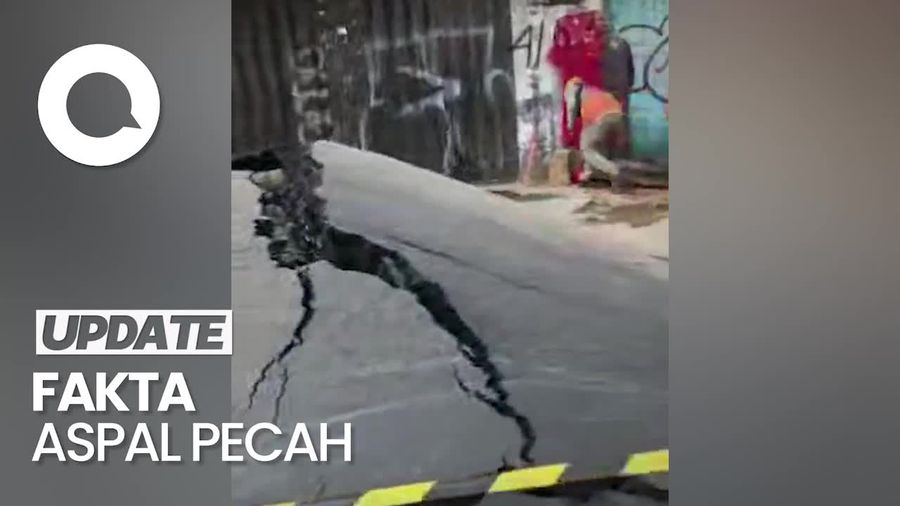 Penyebab Aspal Pecah hingga Membentuk Gunungan Setinggi 1 Meter di Surabaya