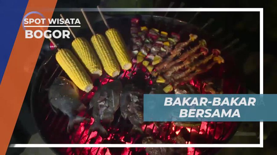 Keseruan Barberque Bersama Happy Friends  di Bogor