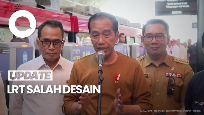 Kata Jokowi soal Longspan LRT Disebut Salah Desain