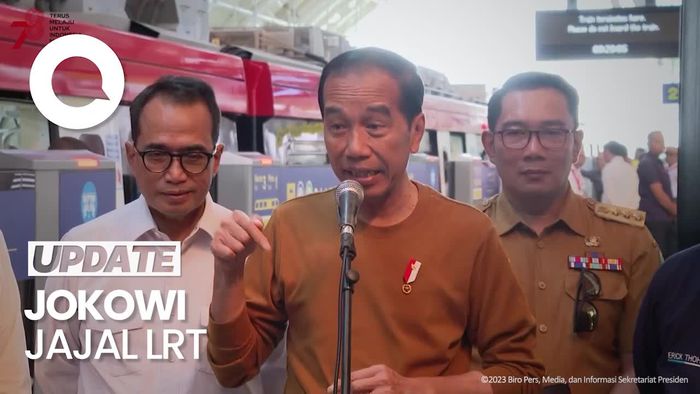 Kesan Jokowi Jajal LRT Jabodebek: Nyaman dan Lancar