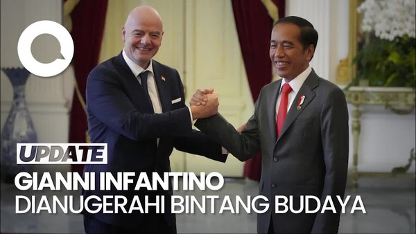 Jokowi Bakal Anugerahi Presiden FIFA Bintang Budaya
