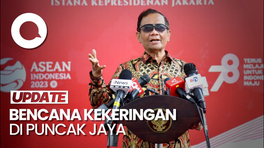 Mahfud Md Beberkan Tantangan Penanganan Kekeringan di Puncak Papua