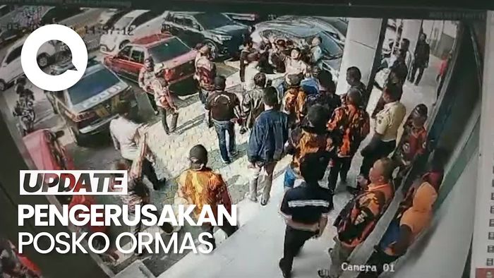Penampakan Tiga Posko Ormas di Semarang Dirusak Orang Tak Dikenal