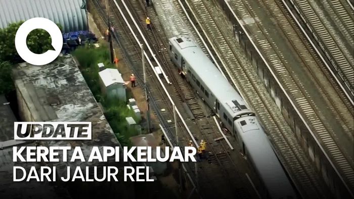 Kereta Api Tergelincir di New York AS, 13 Orang Terluka
