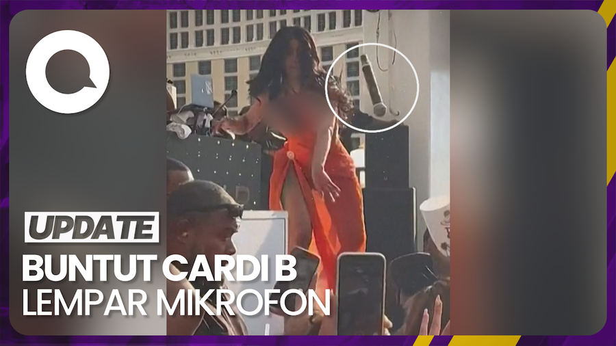 Mikrofon yang Dilempar Cardi B saat Manggung Dilelang Rp 456 juta