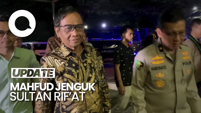 Mahfud Md Jenguk Sultan Korban Terjerat Kabel Menjuntai
