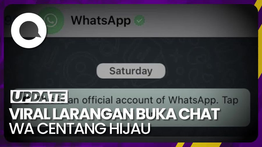 Fakta Chat Akun WA Centang Hijau yang Disebut dari Hacker
