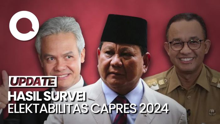 Hasil Survei SPIN: Prabowo 41,7%, Ganjar 30,3%, Anies 21%