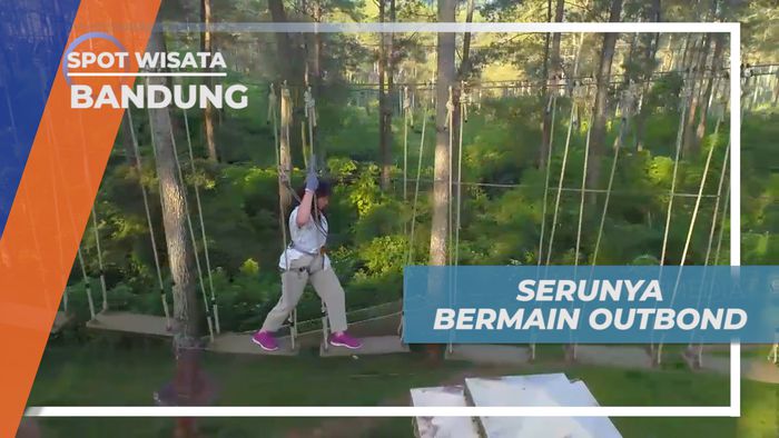 Seru-seruan Pacu Adrenalin Bermain Outbound di Kota Kembang, Bandung