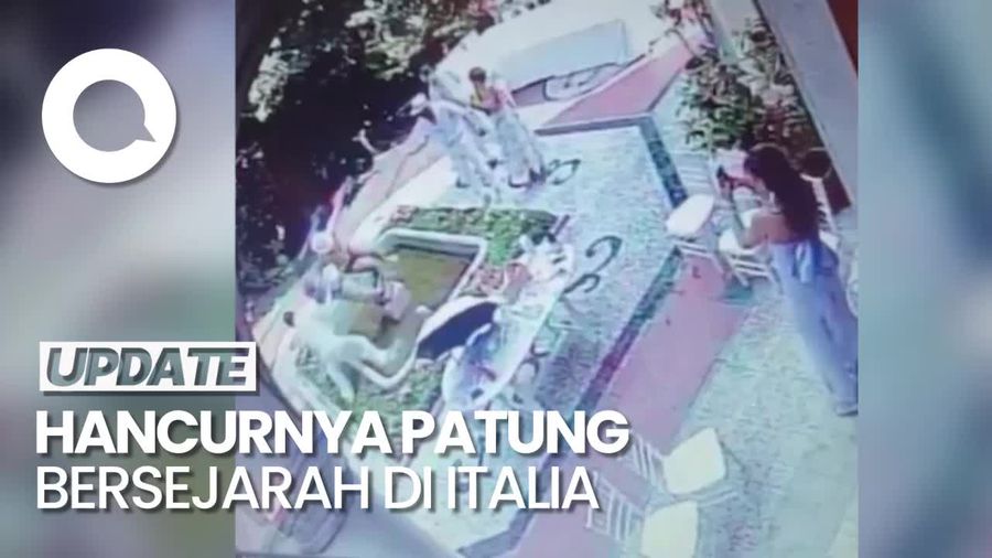 Patung Senilai Rp 3,3 M Ini Hancur Usai Diajak Foto Wisatawan