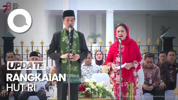 Jokowi-Iriana Buka Acara Istana Berkebaya