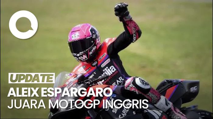 Juarai MotoGP Inggris, Aleix Espargaro Tikung Bagnaia di Lap Terakhir