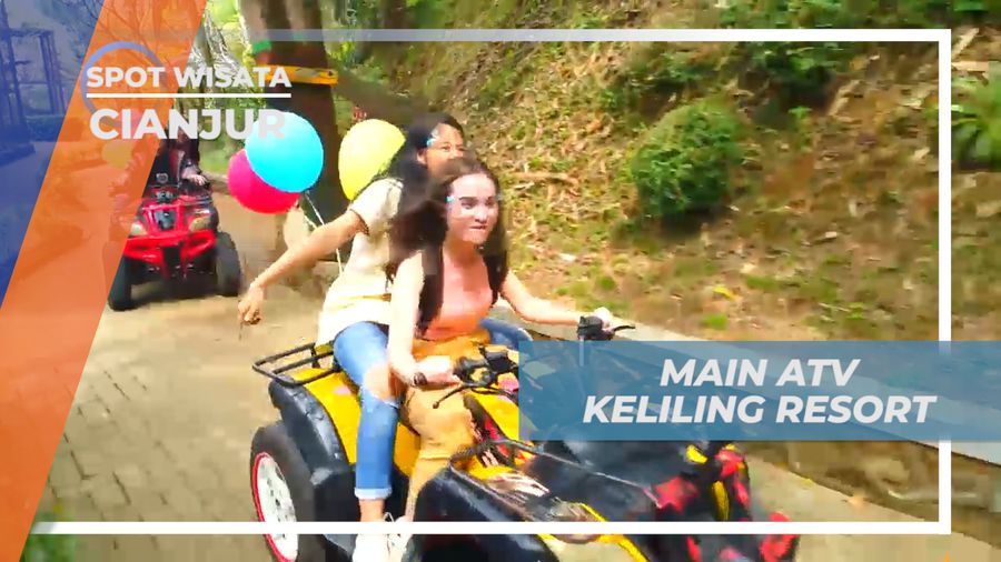Seru-seruan Bermain ATV Keliling Resort Mewah, Cianjur