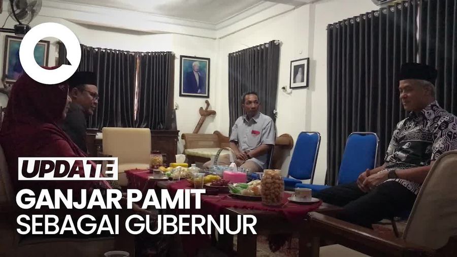 Ganjar Temui Ibunda Ketum PBNU untuk Pamitan Sebagai Gubernur