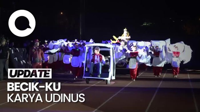 Ganjar Perkenalkan Becak Listrik Karya Kampus Udinus