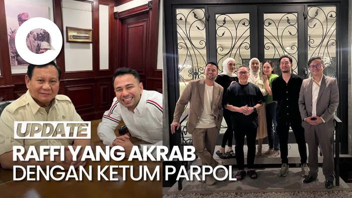 Safari Politik Raffi Ahmad yang Akrab dengan Sejumlah Ketum Parpol