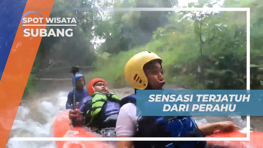 Sensasi Terjatuh Dari Perahu Saat Arung Jeram di Subang