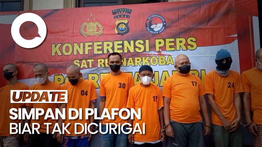 4 Kakek di Jambi Jadi Pengedar, Sabu Disimpan di Plafon Sekolah