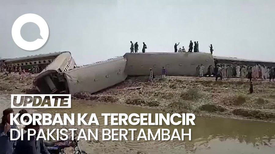 Pemerintah Pakistan Selidiki Sebab KA Tergelincir Tewaskan Puluhan Orang