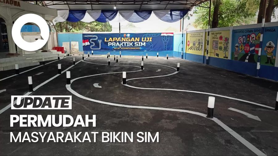 Polresta Bogor Terapkan Lintasan Baru Ujian Praktik SIM C, Ini Wujudnya