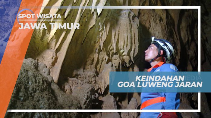 Melihat Batu Stalaktit di Goa Luweng Jaran Pacitan