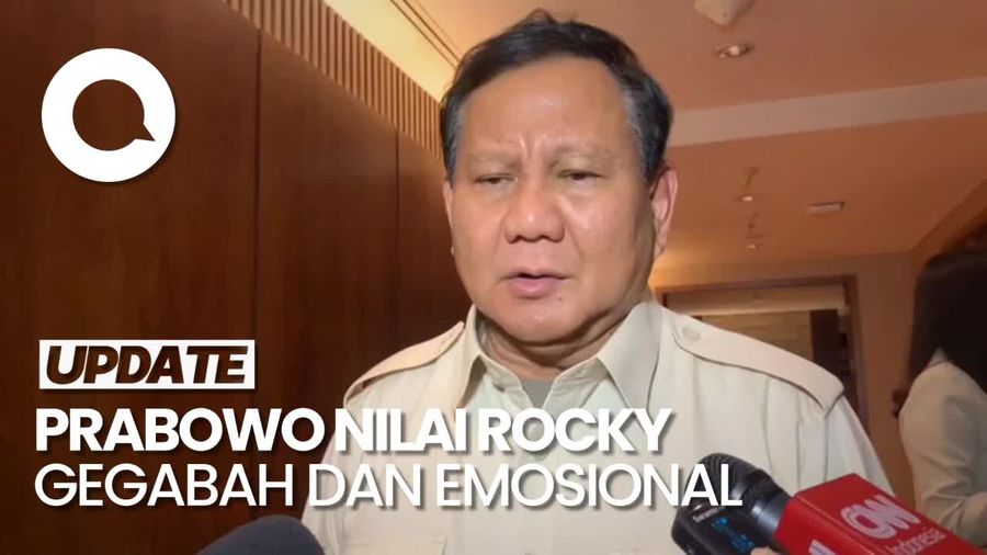 Prabowo Sebut Rocky Gerung Gegabah dan Keliru Nilai Jokowi