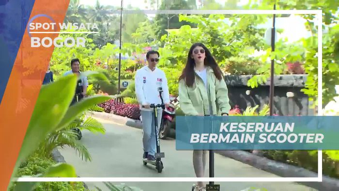 Menyusuri Suasana Asri Alam Bogor Naik Skuter Listrik