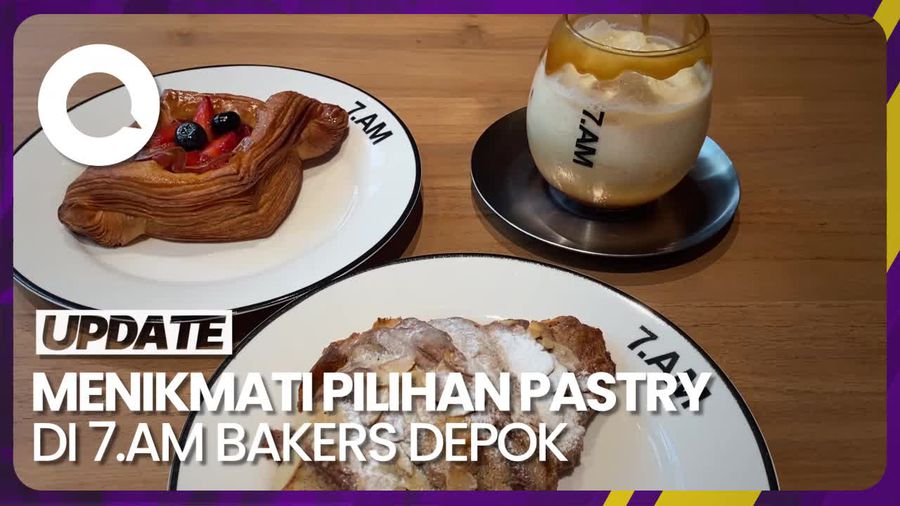 Manis Gurih Croissant Almond di 7.AM Bakers Depok