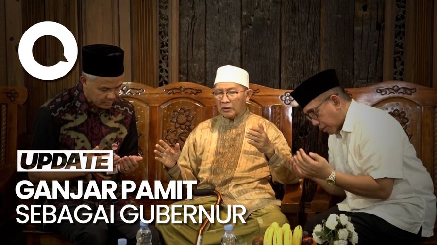 Ganjar Pamit Sebagai Gubernur ke Imam Besar Masjid Sheikh Zayed Solo