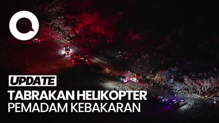 Dua Helikopter Pemadam Kebakaran di California Tabrakan, 3 Orang Tewas