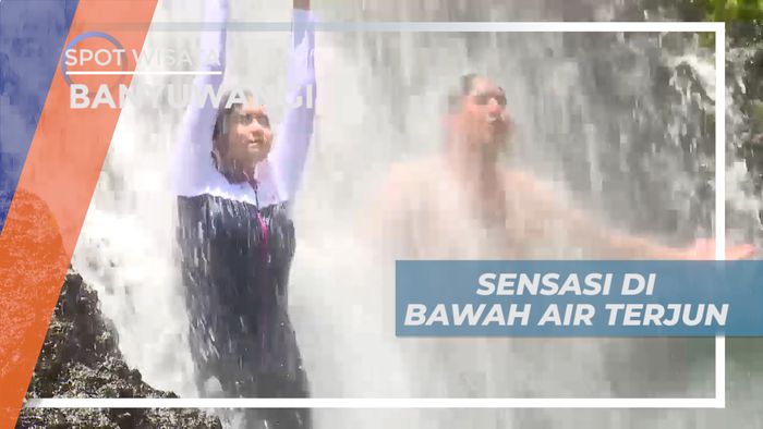 Sensasi Merasakan Pijitan Air Terjun Jagir, Banyuwangi