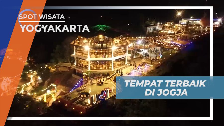 Menikmati Makan Malam Lezat Berteman Pemandangan Malam Hari Indah, Yogyakarta