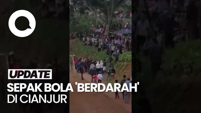 Sepak Bola Tarkam Berdarah di Cianjur, Petugas Keamanan Dibacok
