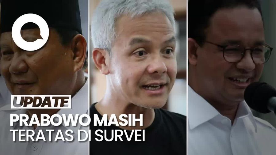 Survei Capres Polstat: Prabowo 41,4%, Ganjar 27%, Anies 26,9%