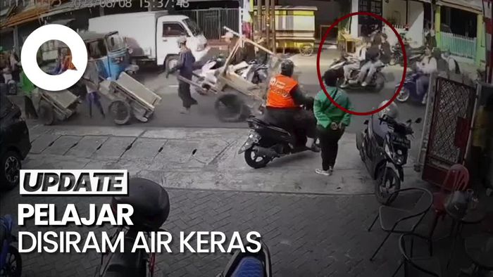 Detik-detik Pelajar di Jaktim Disiram Air Keras, Polisi Buru Pelaku
