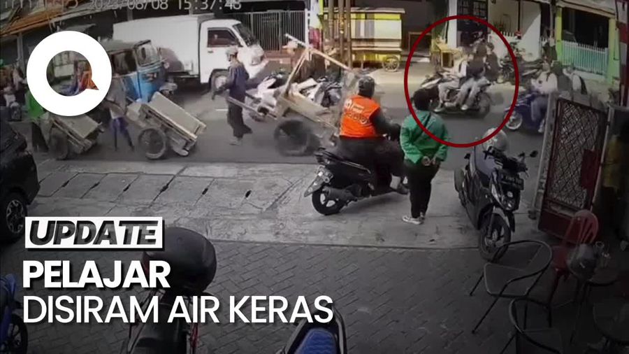 Detik-detik Pelajar di Jaktim Disiram Air Keras, Polisi Buru Pelaku