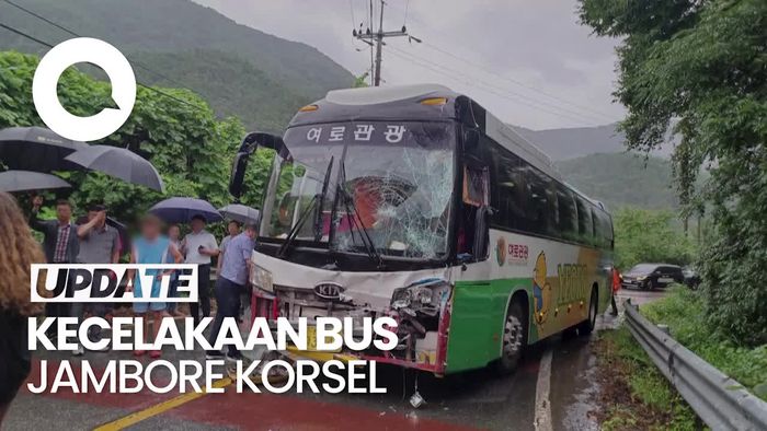 Bus yang Mengevakuasi Peserta Jambore di Korsel Alami Kecelakaan